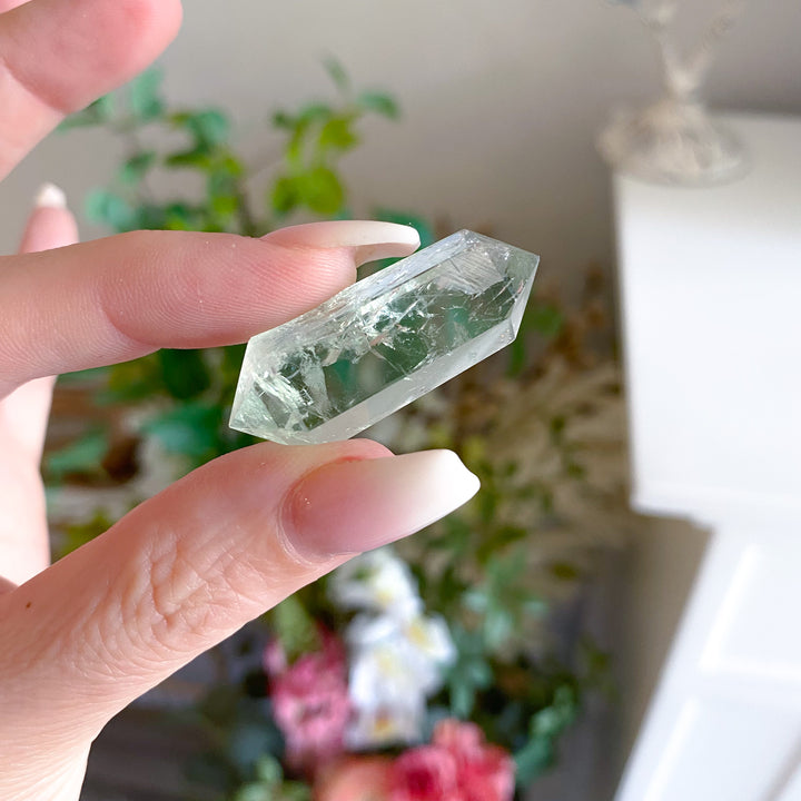 X Small Prasiolite Double Terminated Wand 
