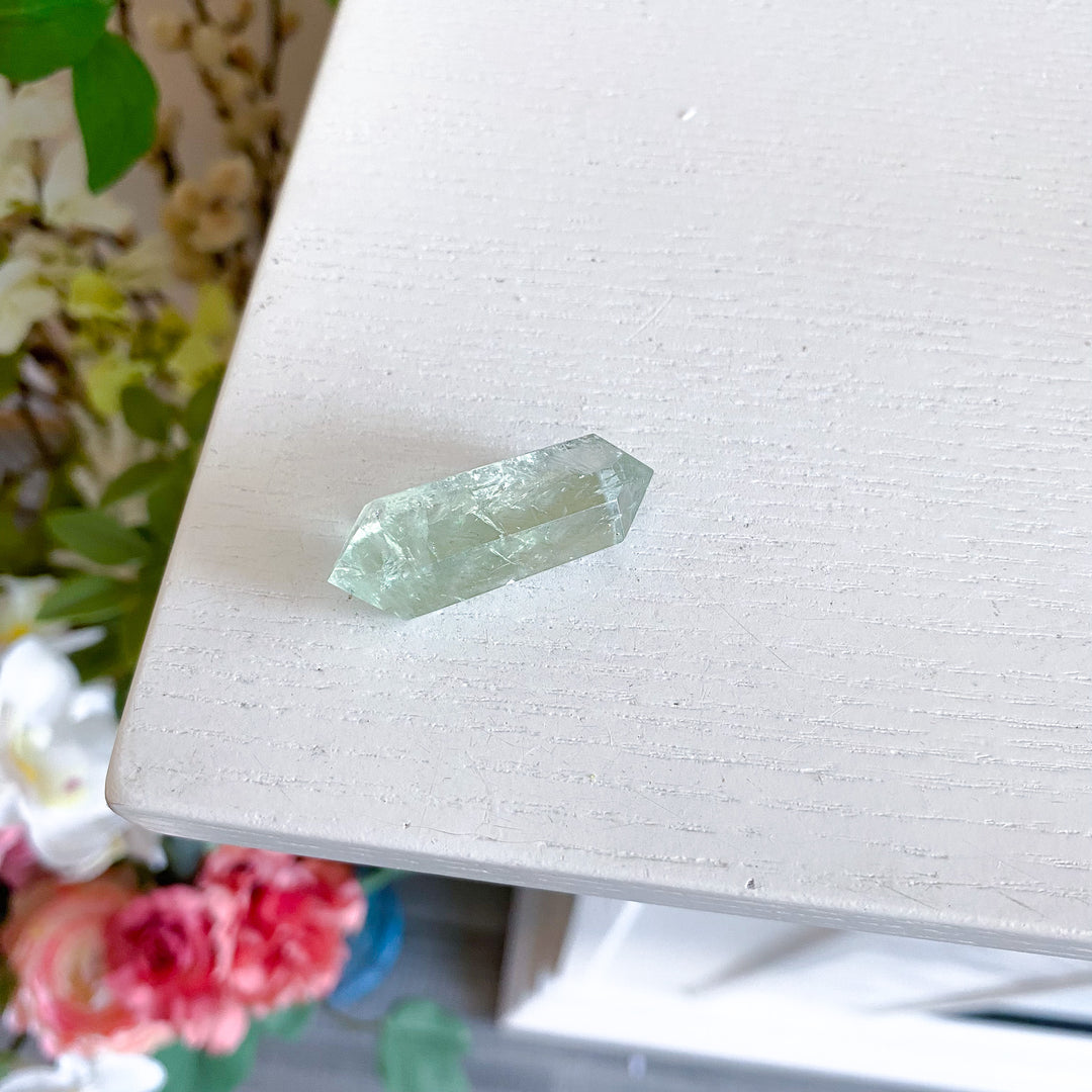 X Small Prasiolite Double Terminated Wand 