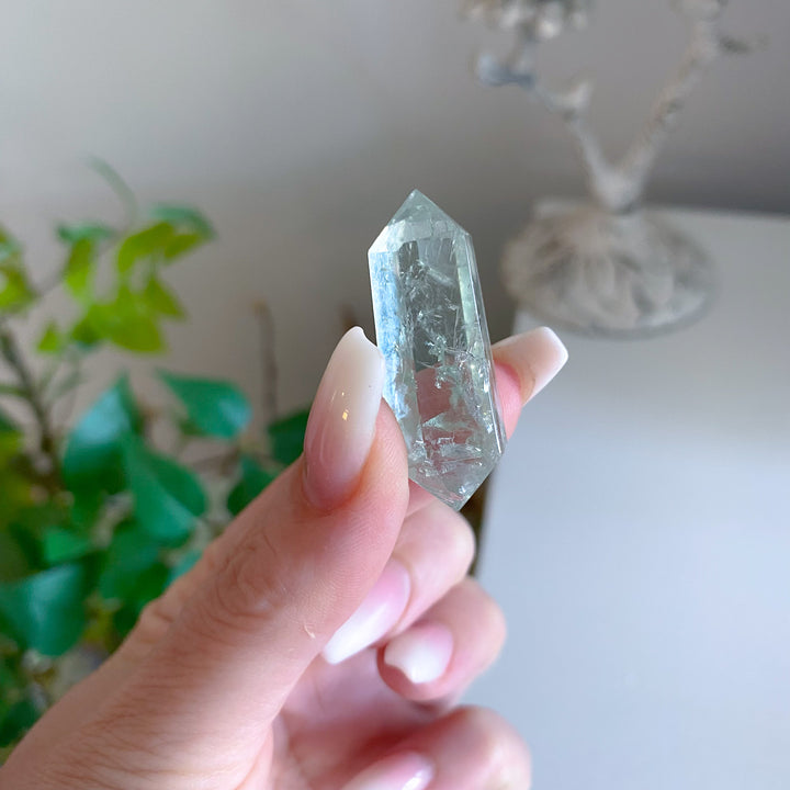 X Small Prasiolite Double Terminated Wand 