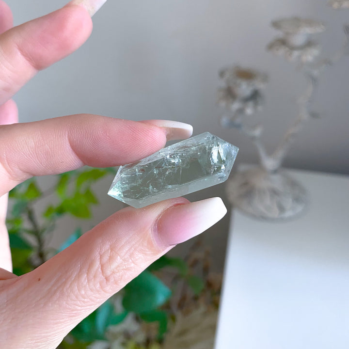 X Small Prasiolite Double Terminated Wand 
