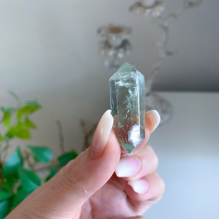 X Small Prasiolite Double Terminated Wand 