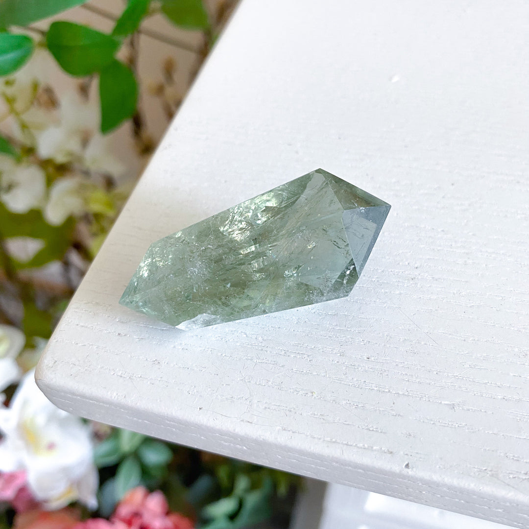 Small Prasiolite Double Terminated Wand 