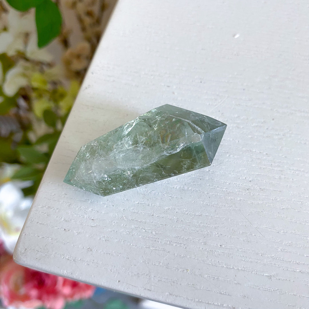 Small Prasiolite Double Terminated Wand 