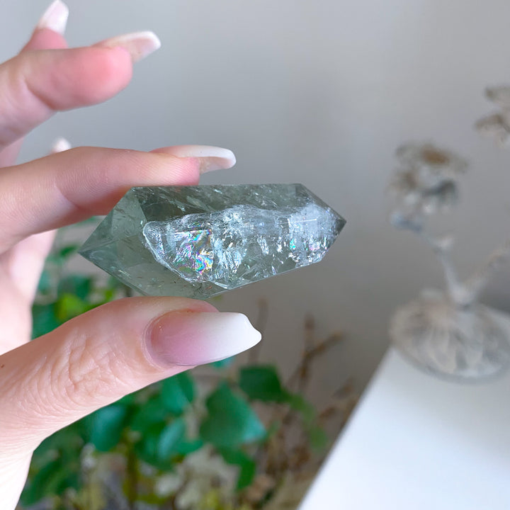 Small Prasiolite Double Terminated Wand 