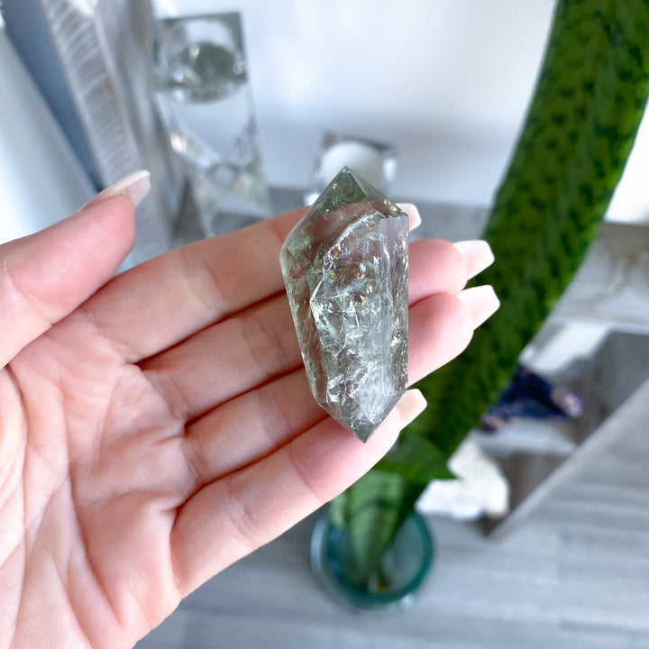 Small Prasiolite Double Terminated Wand 