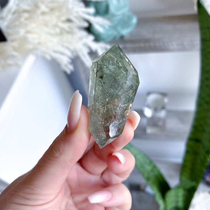Small Prasiolite Double Terminated Wand 