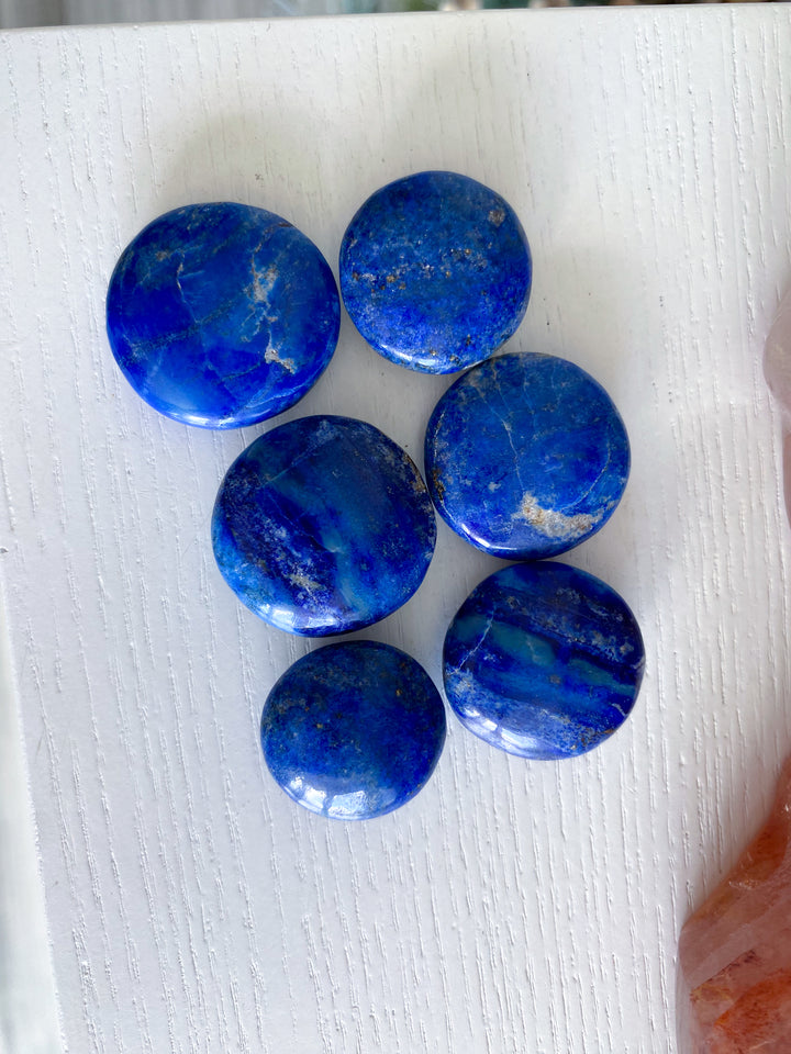 LOT: Six B Quality Lapis Coins