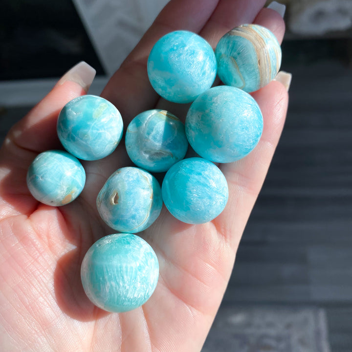Blue Aragonite Mini Sphere