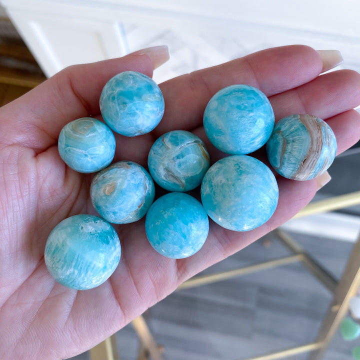 Blue Aragonite Mini Sphere