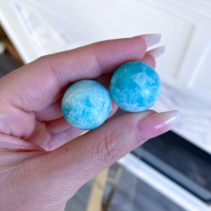 Blue Aragonite Mini Sphere