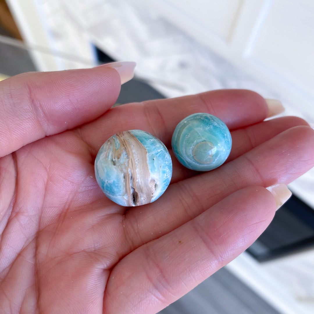 Blue Aragonite Mini Sphere
