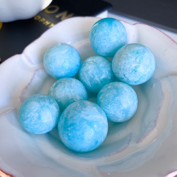 Blue Aragonite Mini Sphere
