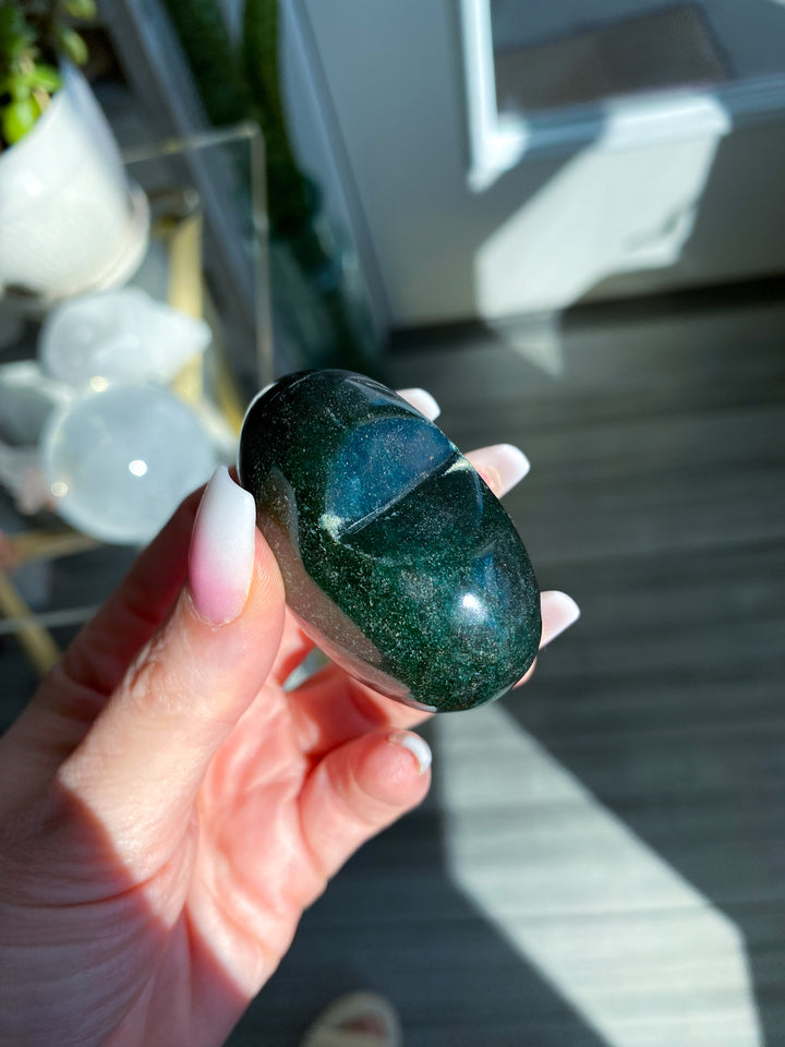 Green Aventurine Heart Carving w/ Mica #1