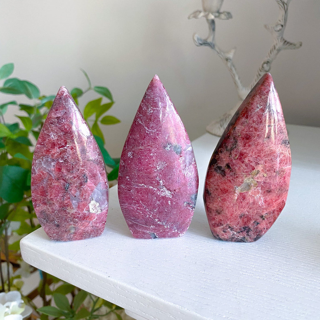 Rustic Rhodonite Flame - Imperfect