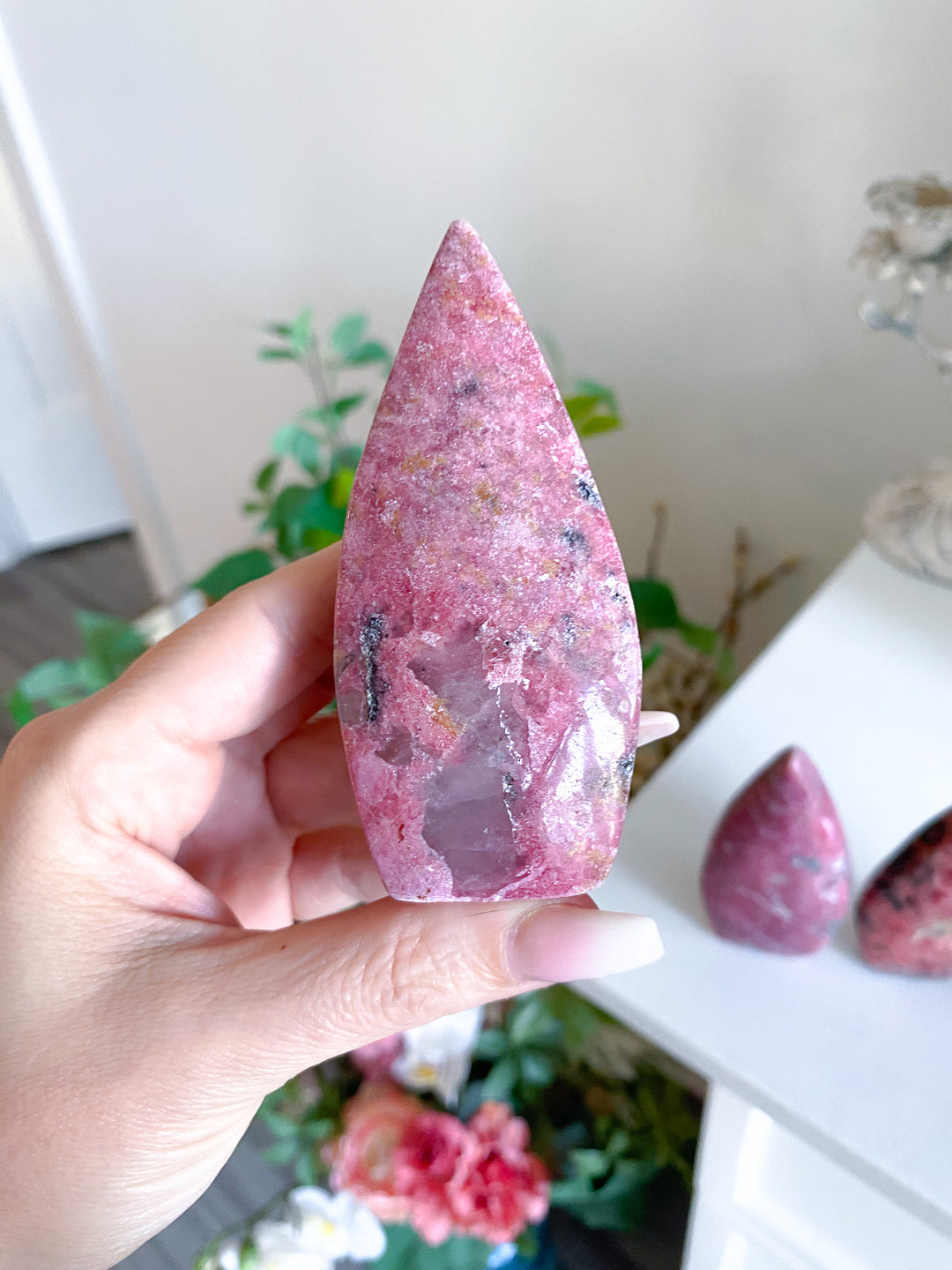 Rustic Rhodonite Flame - Imperfect