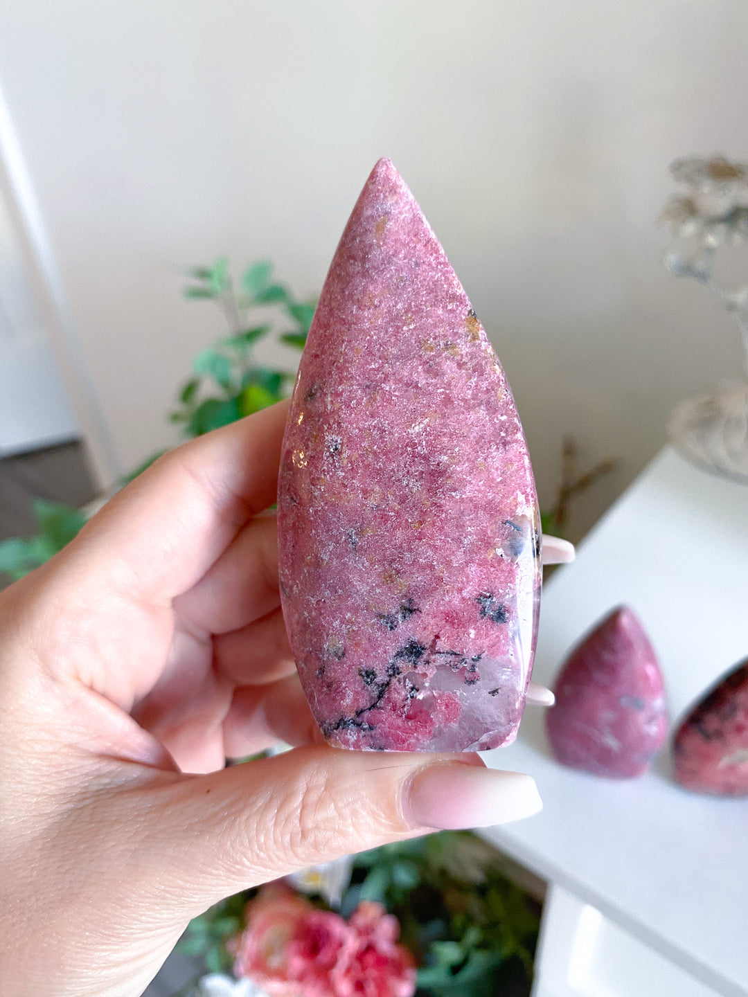 Rustic Rhodonite Flame - Imperfect