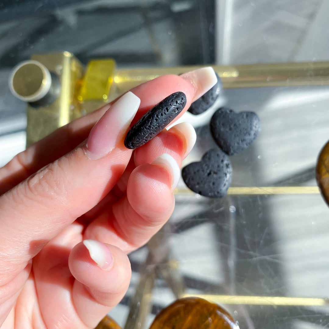 Lava Stone Mini Heart