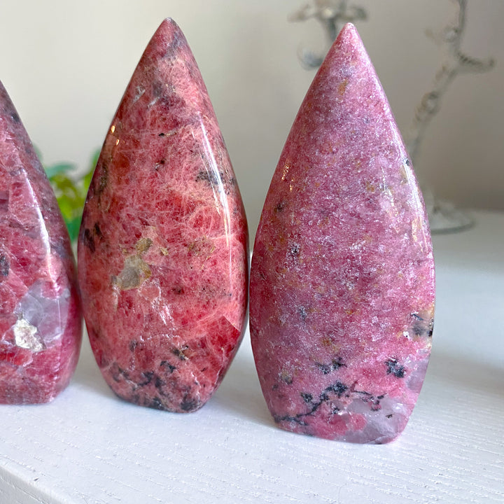 Rustic Rhodonite Flame - Imperfect