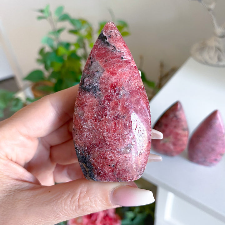Rustic Rhodonite Flame - Imperfect
