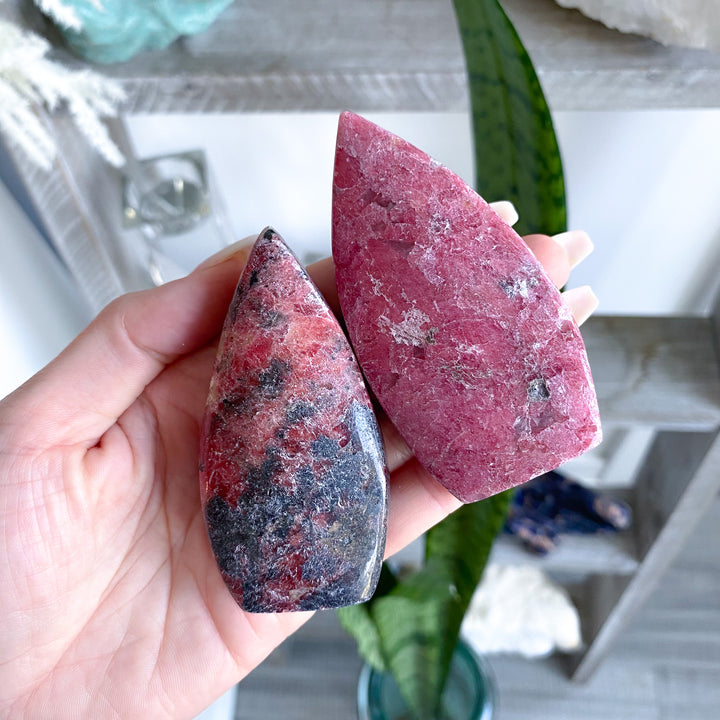 Rustic Rhodonite Flame - Imperfect