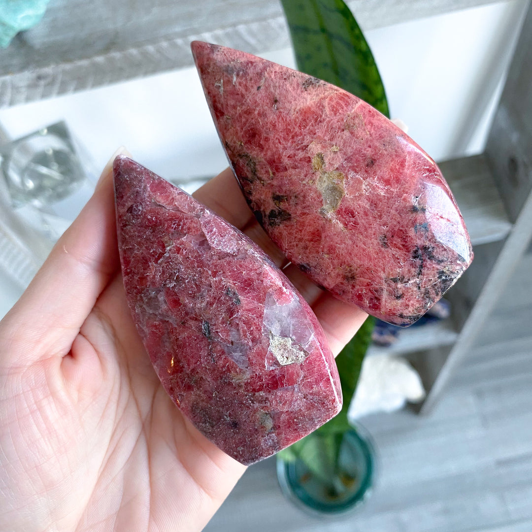 Rustic Rhodonite Flame - Imperfect
