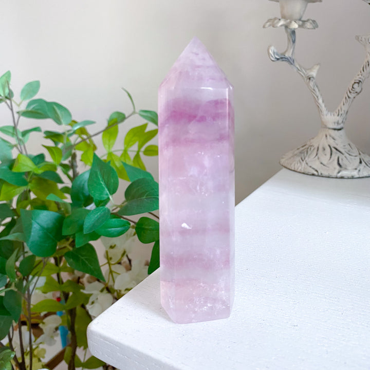 4.5" Purple Fluorite Tower Point