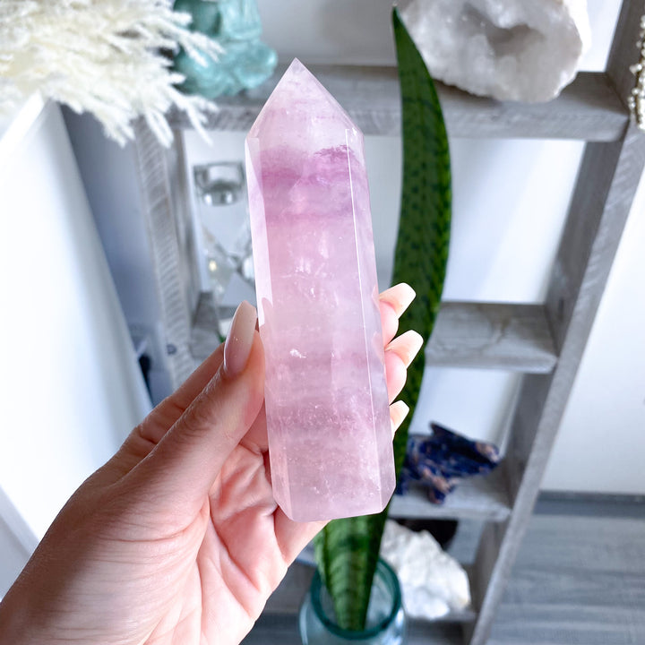 4.5" Purple Fluorite Tower Point