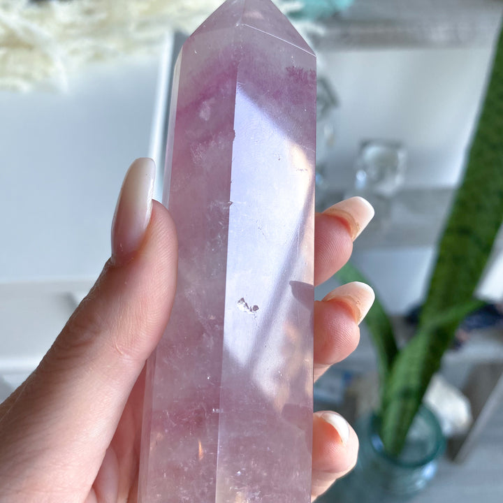 4.5" Purple Fluorite Tower Point