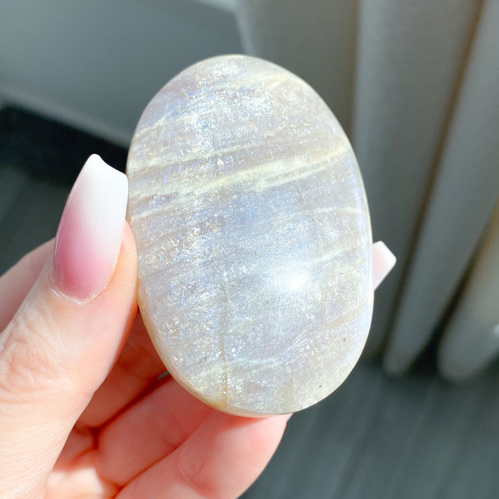 Gentle Moonstone and Sunstone Palm #2