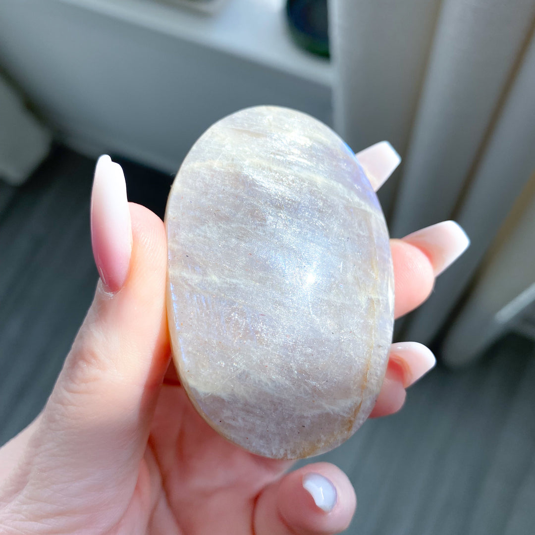 Gentle Moonstone and Sunstone Palm #2