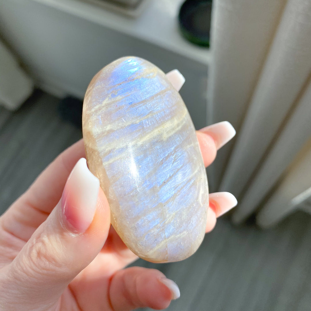 Gentle Moonstone and Sunstone Palm #2