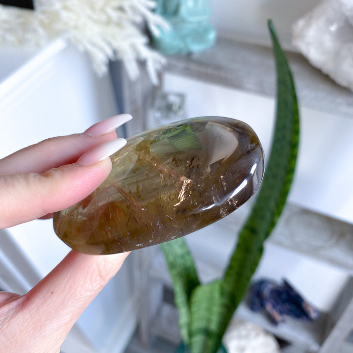 Ombre Smokey Citrine Palm 