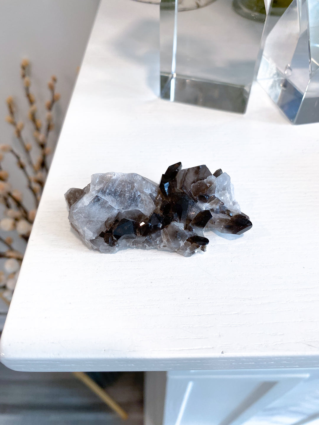 Dark Smokey Quartz Cluster #1