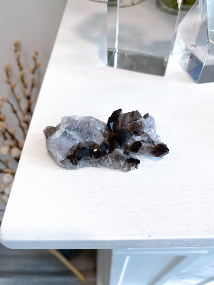 Dark Smokey Quartz Cluster #1