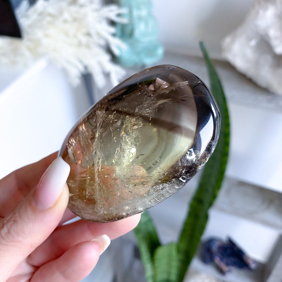 Ombre Smokey Citrine Palm 
