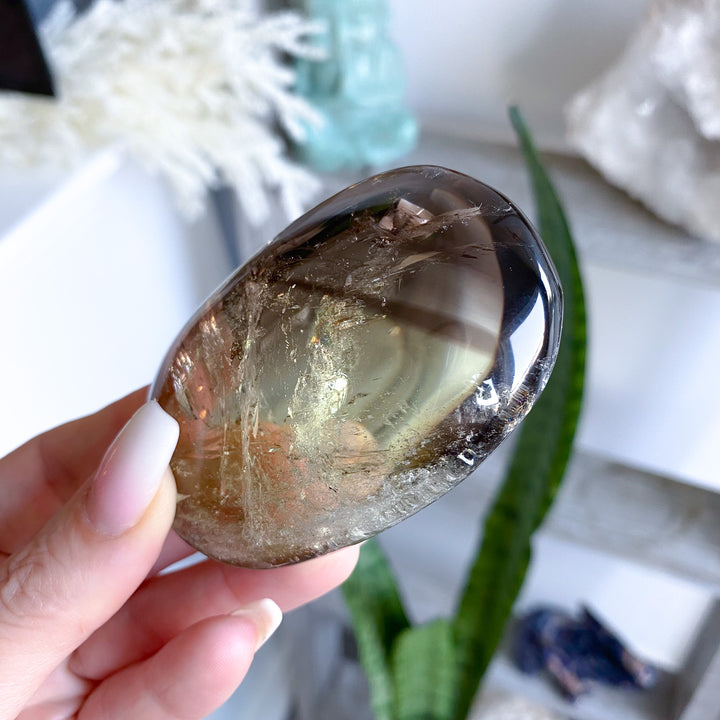 Ombre Smokey Citrine Palm 