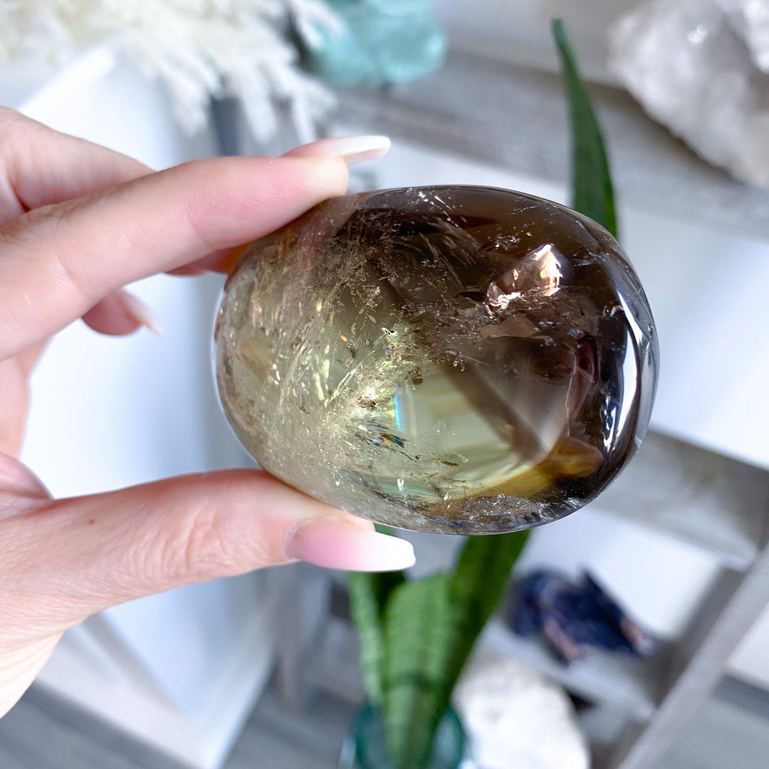 Ombre Smokey Citrine Palm 