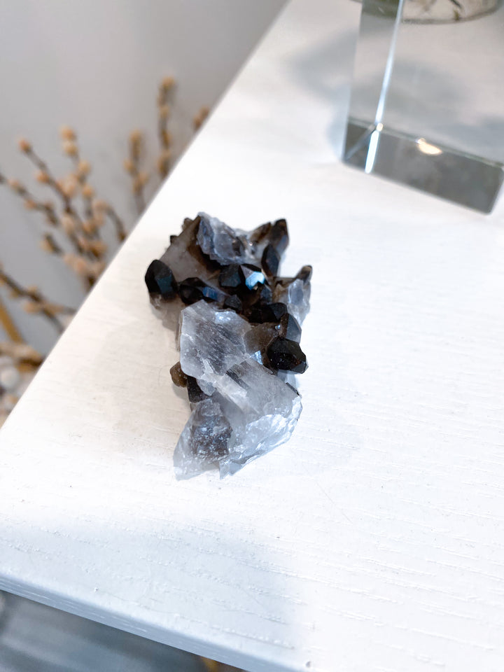 Dark Smokey Quartz Cluster #1