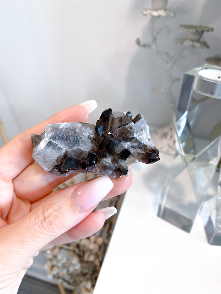 Dark Smokey Quartz Cluster #1