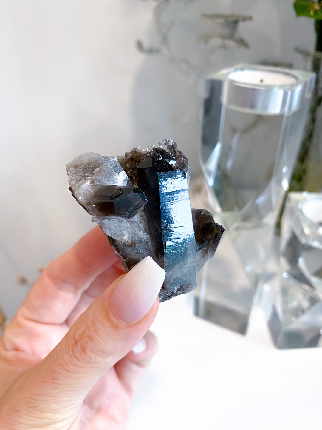Dark Smokey Quartz Cluster #2