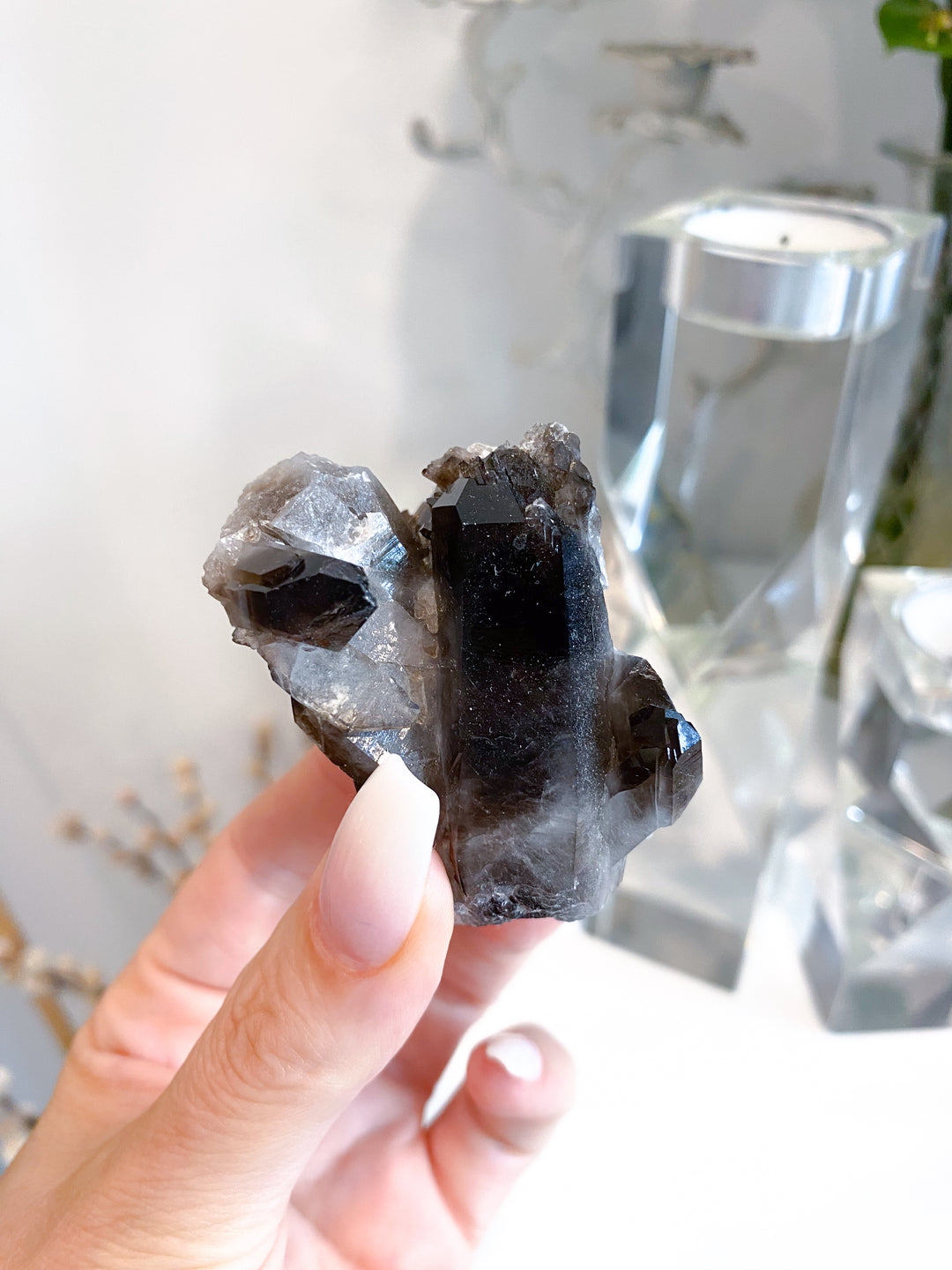 Dark Smokey Quartz Cluster #2