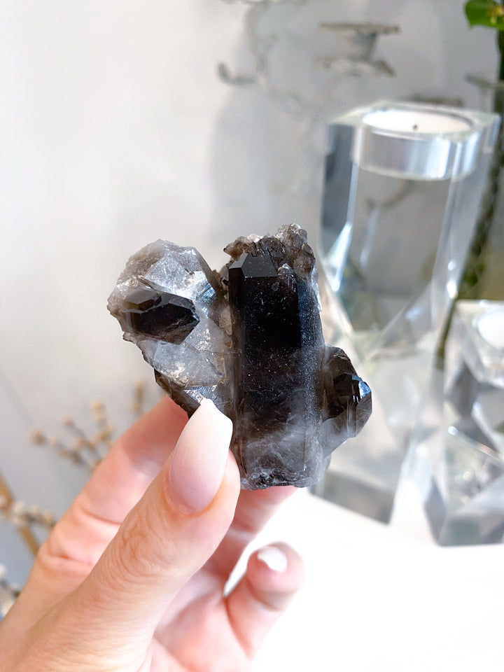 Dark Smokey Quartz Cluster #2