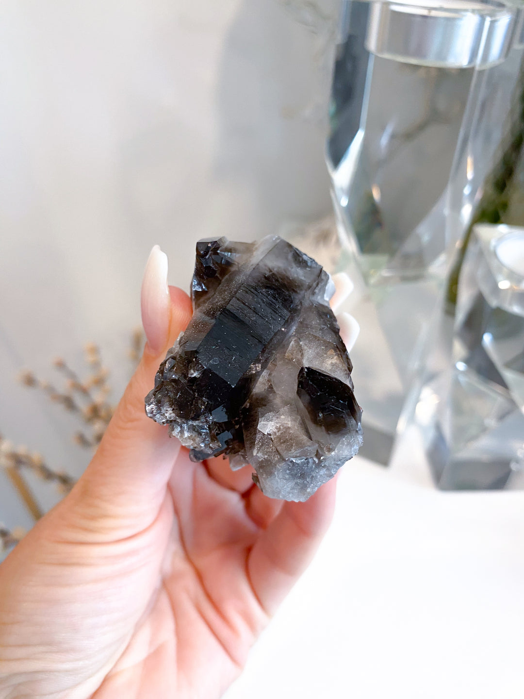 Dark Smokey Quartz Cluster #2