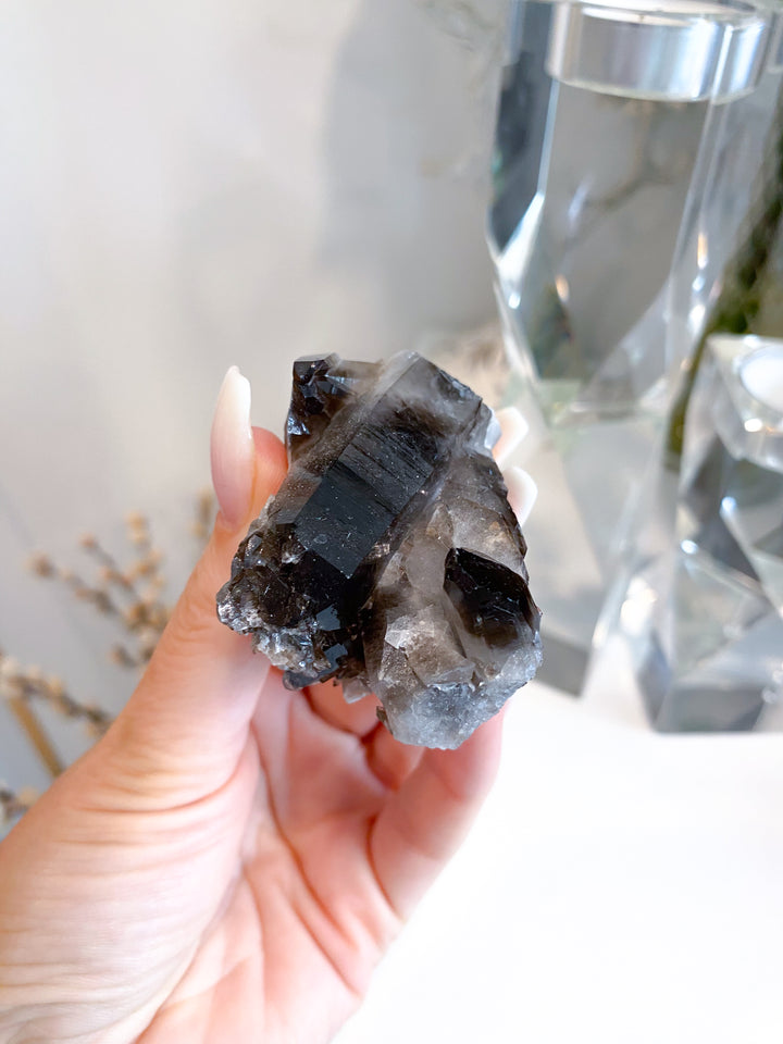 Dark Smokey Quartz Cluster #2