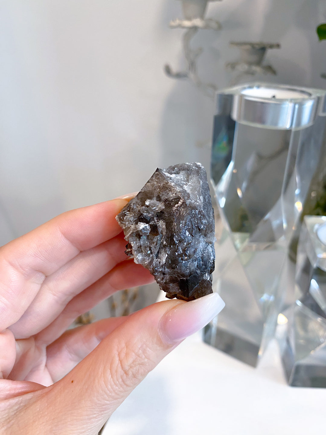 Dark Smokey Quartz Cluster #3
