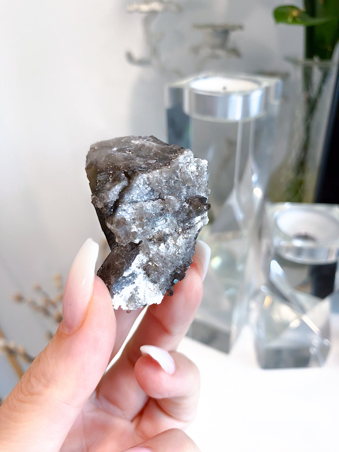 Dark Smokey Quartz Cluster #3
