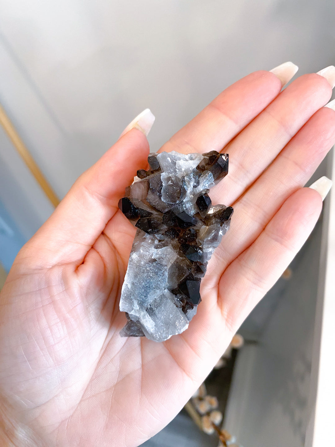 Dark Smokey Quartz Cluster #1