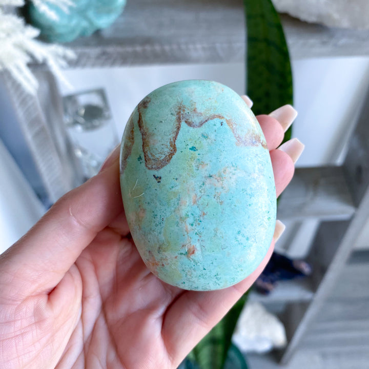 Melted Ice Cream Peruvian Turquoise Palm Stone