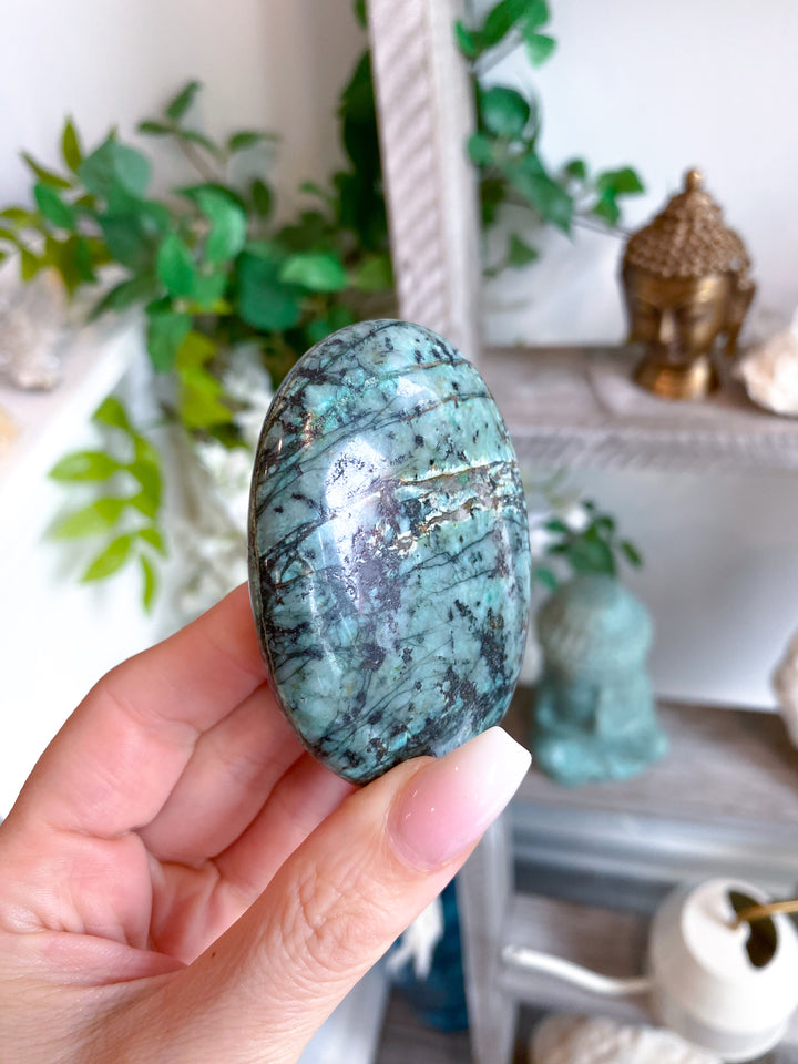 African Turquoise Palm Stone #12