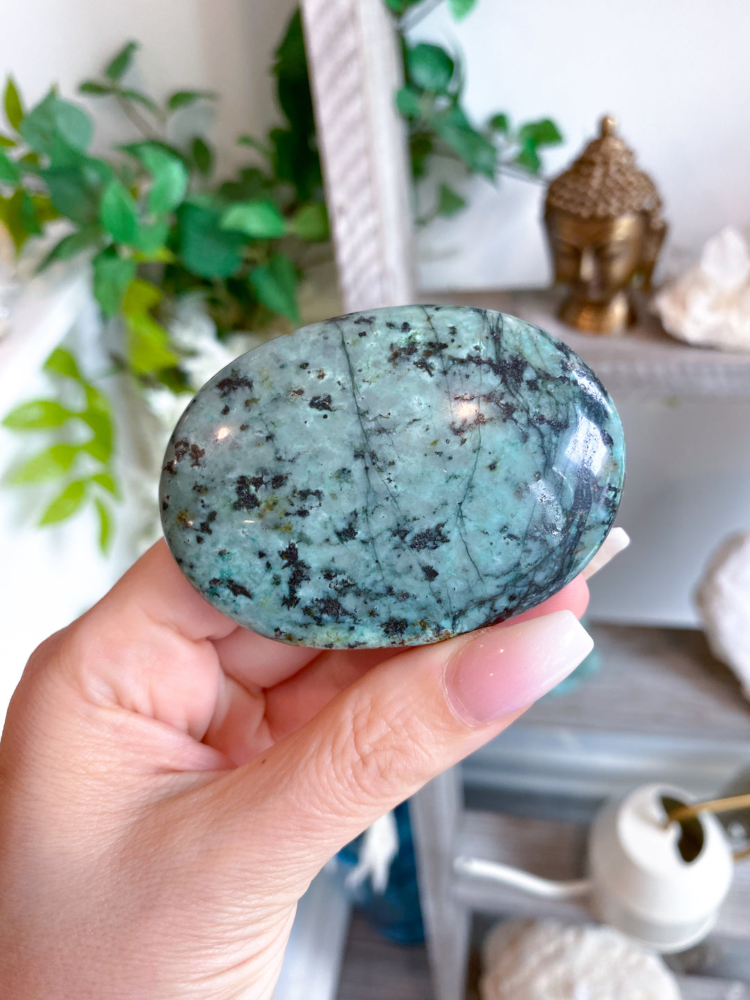 African Turquoise Palm Stone #12